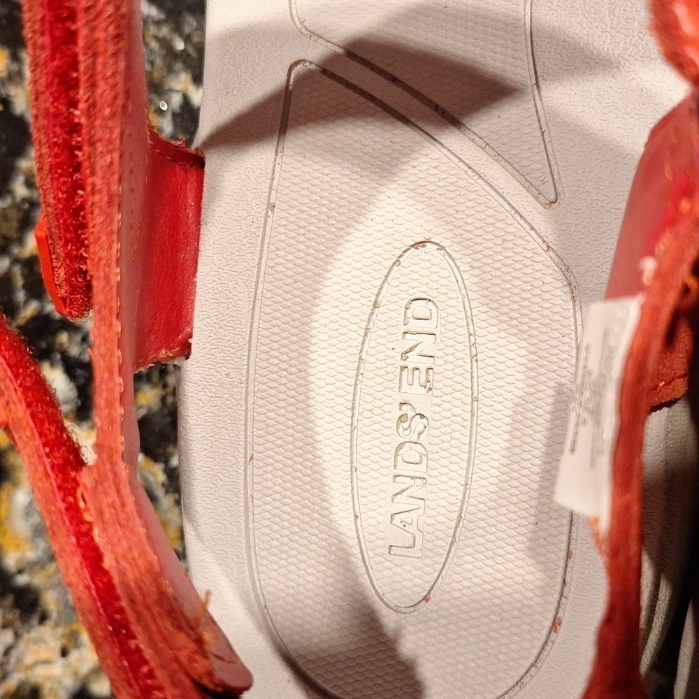 Womens Lands End Hook And Loop Sandals Size 8b. E… - image 2